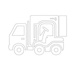 truck icon vector illustration