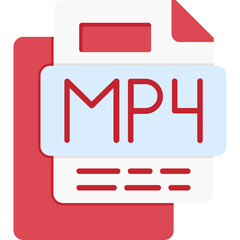 MP4 Music File Icon