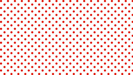 Red polka dots in the white background © Lara