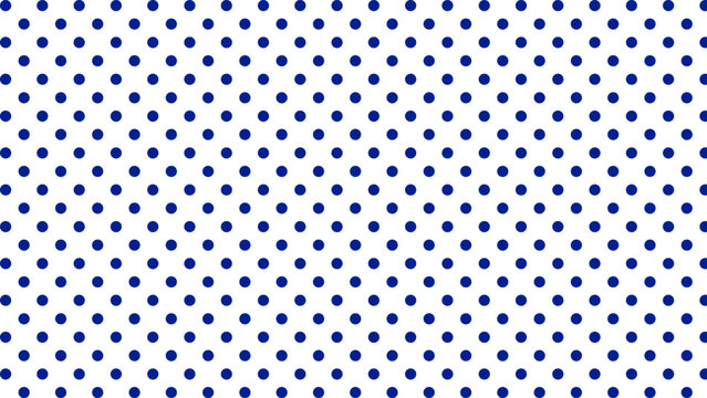 Blue polka dots in the white background