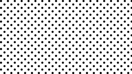 Black polka dots in the white background © Lara
