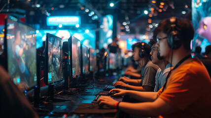 World region gaming expo or gaming industry event E-sports