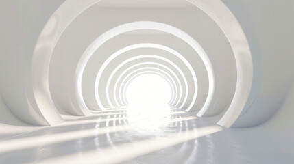 Bright white tunnel