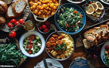 Festive New Year Day Potluck Brunch