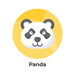 Get your hold on this visually appealing panda icon, ready to use vector