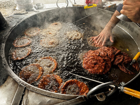 Chapli kabab is a Pashtun-style minced kebab usually made with beef and is a popular street food throughout South Asia