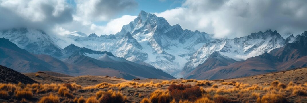 Beautiful photo of mountains for background