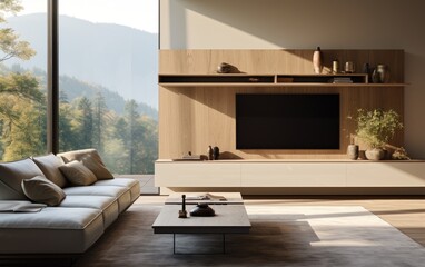 Floating Media Console for Entertaining