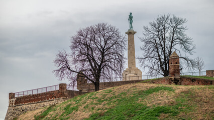 Obraz premium Historic Belgrade Fortress in Kalemegdan park in Belgrade capital of Serbia