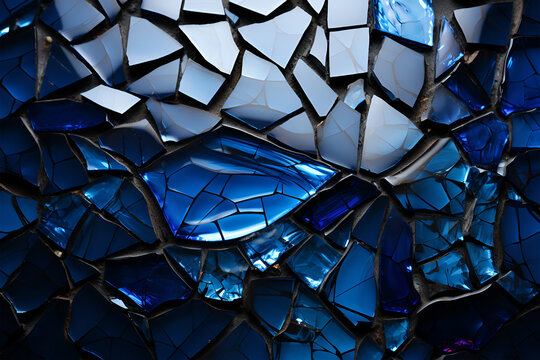 Shattered glass screen, Broken cracked grungy window