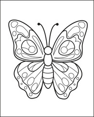  butterfly coloring book for children