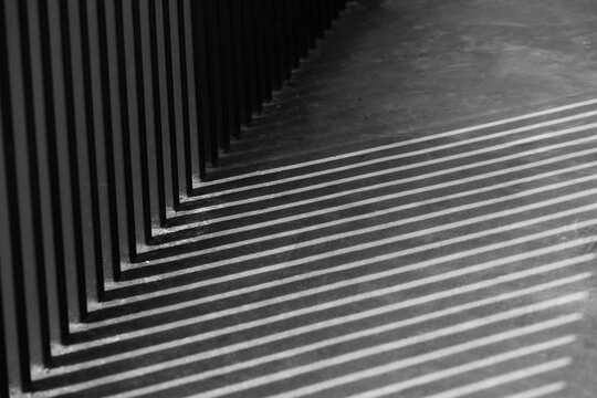 black and white art photography grid shadow line interior pattern abstract.