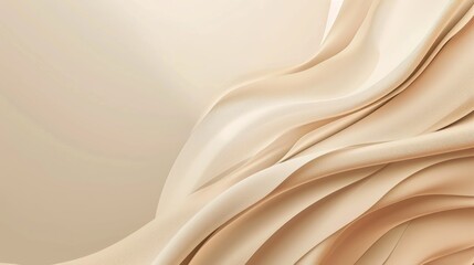 Obraz premium Beige color background. Silk fabric texture.