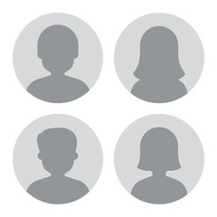 Anonymous avatars grey circles