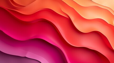 Abstract swirled red and purple waves wallpaper. Multicolored colorful curves background.