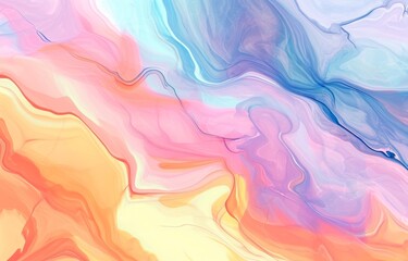 Pastel marble background. Fluid painting abstract texture