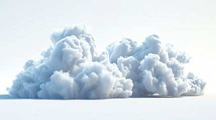 Cloud on white