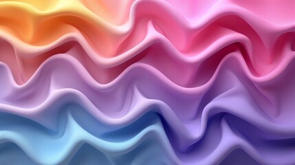 Abstract swirled waves wallpaper. Multicolored colorful curves background.