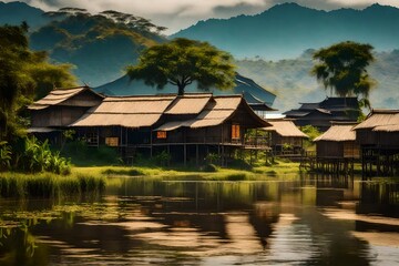 Fototapeta premium chinese temple in the morning