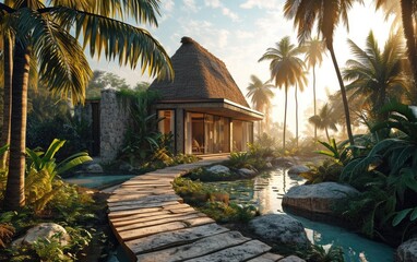 Pyramid Resort in Tropical Paradise