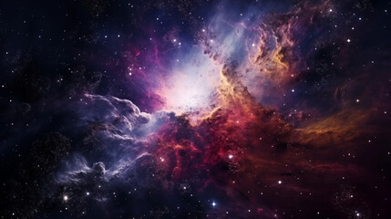 Fototapeta premium Abstract space galaxy background 