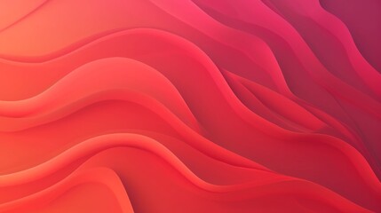 Abstract wallpaper of flowing red curves. Beautiful close-up background.
