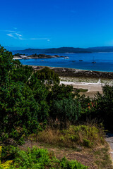 Paisaje en las Islas Cies.