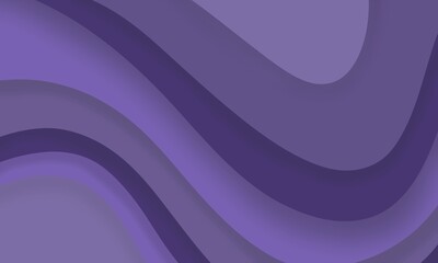 Purple gradient paper waves abstract Elegant wavy background