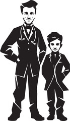 Empathetic Expressions Doctor Patient Connection Expressed in Black Vector Logo Healing Touch Doctors Compassionate Care for Patients Depicted in Black Iconic Logo