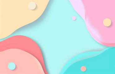 Colorful geometric background with fluid shapes
