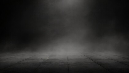 texture dark concrete floor with mist or fog ai generative - Powered by Adobe