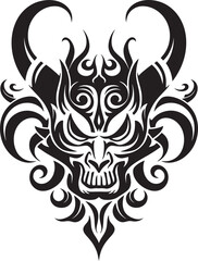 Owls Wisdom Vector Icon, Secrets Unveiled Fractal Fury Black Icon, Entangled Power