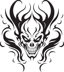 Glyphic Code Vector Icon, Ancient Power Fractal Nexus Black Logo, Convergence of Forces