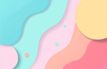 Abstract background with circles. Wavy wallpaper.