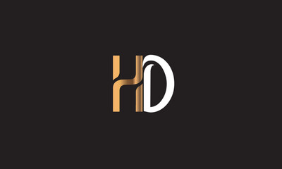 HD, DH , D , H , Abstract Letters Logo Monogram	