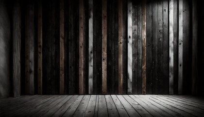 black wooden battens with white scraping burrs background texture interior design - obrazy, fototapety, plakaty