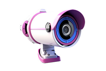 Obraz na płótnie Canvas security camera on white background. Isolated 3D image security camera photo | picture - best outdoor wireless security camera transparent background Generative Ai