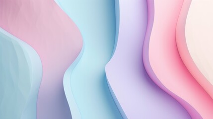 Gradient colorful abstract wallpaper with multicolored wavy surfaces.