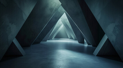 Dark room with geometric structure