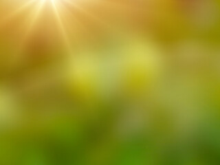 Blurred green nature background with sparkling lights, use for graphic design.