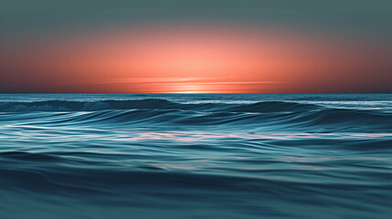 Obraz premium Retro Landscape Enhanced by a Rough Sunset Gradient.