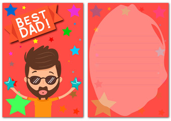 Best dad postcard