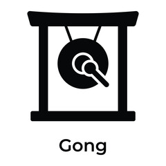 Chinese Bell vector icon in modern and trendy style