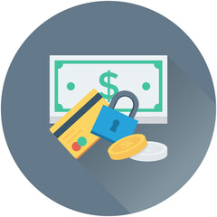 Safe Banking Vector Icon 