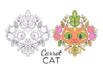 Cute Coloring page Cat