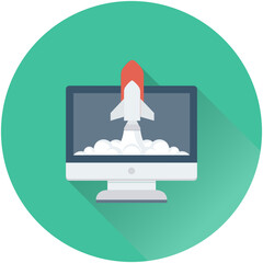 Web Startup Vector Icon