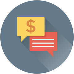 Business Chat Vector Icon