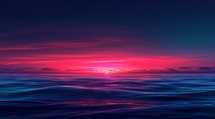 Fototapeta na wymiar Beautiful sunset background with evening ocean view