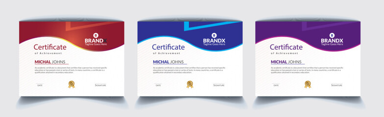 Corporate Certificate Design