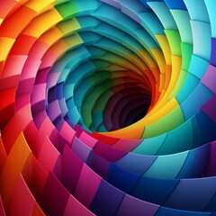 Obraz premium Abstract wave of colorful smoke